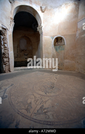 La villa romaine unique Silene près de Leptis Magna en Libye Banque D'Images