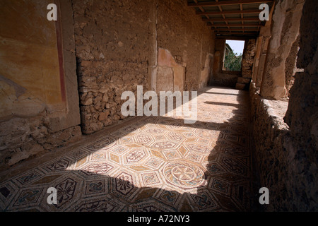 La villa romaine unique Silene près de Leptis Magna en Libye Banque D'Images