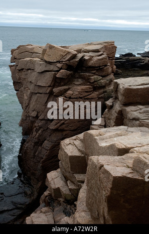 Thunder Hole Nat Acadia Park MOI Banque D'Images