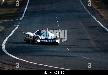 TWR Jaguar concurrentes dans le 1989 24 heures du Mans la course du moteur Banque D'Images