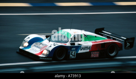 Location de concurrence dans le 1989 24 Heures du Mans Banque D'Images