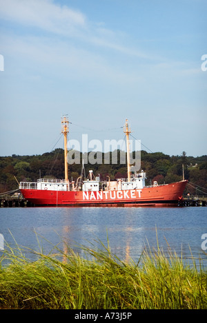 Nantucket Lightship LV 112 Tall Ship Banque D'Images