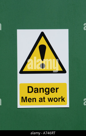 Danger, Travaux en cours signer au Royaume-Uni Banque D'Images