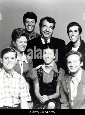 HAPPY DAYS séries télévisées américaines qui s'est déroulé de 1974 à 1984 - voir description ci-dessous pour plus de détails Banque D'Images