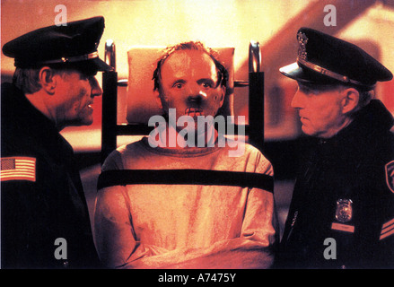 Le Silence des agneaux 1990 Grade/Orion film avec Anthony Hopkins comme le Dr Hannibal Lecter Banque D'Images