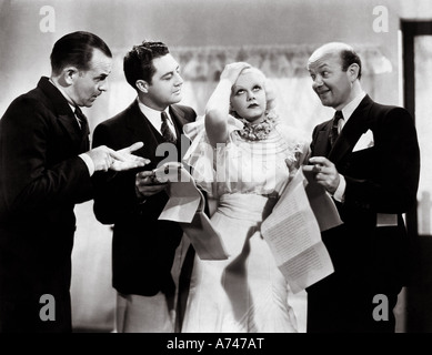 JEAN HARLOW - actrice de cinéma américain Banque D'Images