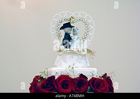 Wedding Cake Topper Banque D'Images