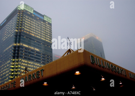 Marché de Billingsgate, Isle of Dogs, Londres Banque D'Images