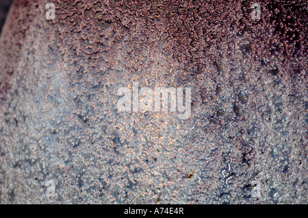 Sur un vitrage céramique Pot décoratif Banque D'Images