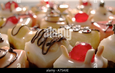 Petit fours selective focus Banque D'Images