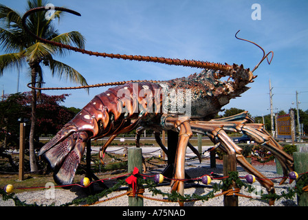 Gros homard artificiel en Floride Banque D'Images