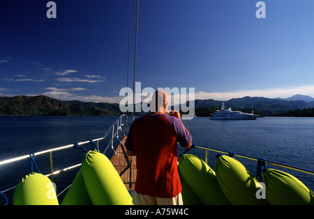 Yachting dans la mer Egée Turquie Banque D'Images