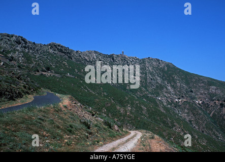 La Tour Madeloc au-dessus de Banyuls sur Mer Banque D'Images