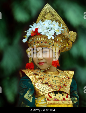 Danseuse de Bali, Bali, Indonésie Banque D'Images