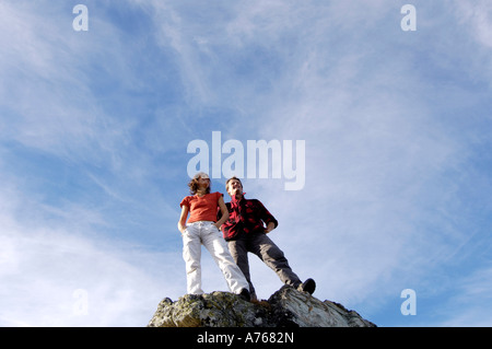 Sommet de couple Banque D'Images
