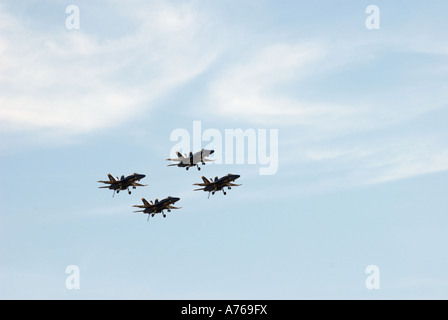 31 mars 2007 - L'équipe de démonstration en vol de l'US Navy, le Blue Angels, effectuer des démonstrations aériennes au cours de l'air show 2007. Banque D'Images