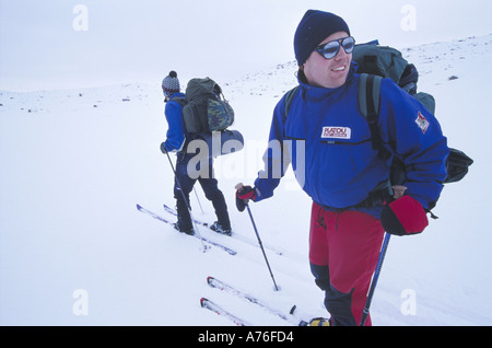 Le ski de fond Banque D'Images