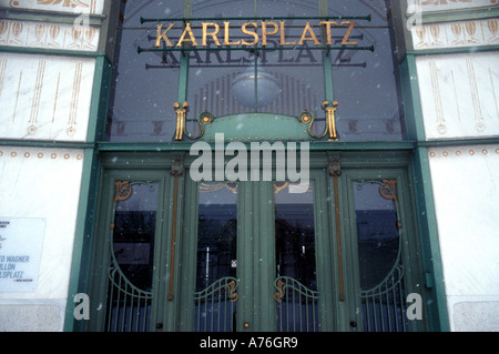 Pavillon Karlsplatz, Vienne Banque D'Images