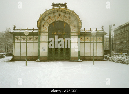 Pavillon Karlsplatz, Vienne Banque D'Images