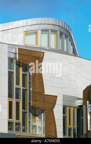 L'Écosse, Édimbourg. Le bâtiment du parlement écossais à Holyrood Banque D'Images