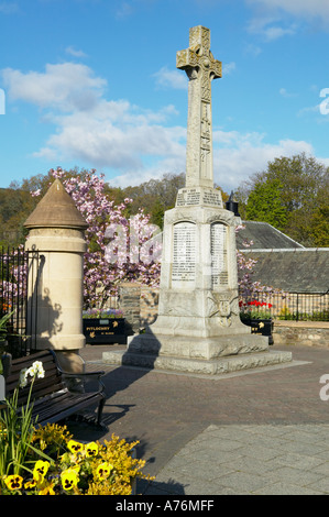 L'Écosse, Perth et Kinross, Pitlochry. Monument commémoratif de guerre Banque D'Images