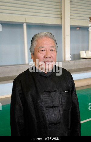 Séminaire de Tai Chi à Ibiza par Grandmaster Fu Sheng Yuan avant tout sur l'univers Yang style Tai Chi 8e Dan Note et son fils Banque D'Images