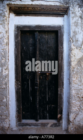 L'île de Lamu, Porte de Lamu, Kenya. Banque D'Images