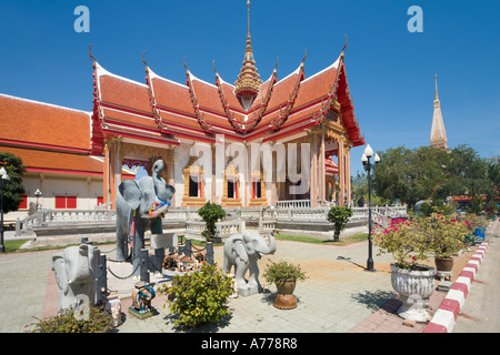 Temple Bouddhique Wat Chalong, Phuket, Thailand Banque D'Images