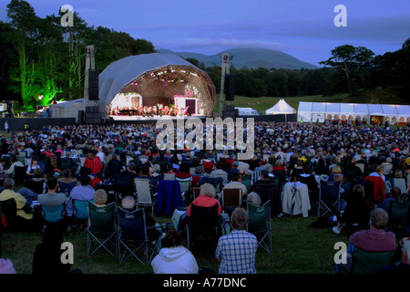 Foule Bryn Terfel Faenol North West Wales Bangor Festival Banque D'Images