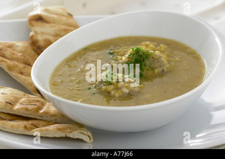 Soupe et quenelles Banque D'Images