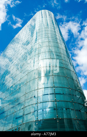 Le bâtiment Urbis, Cathedral Gardens, Manchester Angleterre Royaume-Uni. À l'origine, le Musée de la Llife urbaine, en 2012, il devient le Musée national du football. Banque D'Images