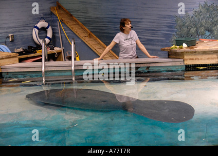 South Florida Museum et l'Évêque Planétarium et Parker Manatee Aquarium Banque D'Images