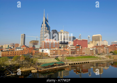 Toits de la ville du centre-ville de Nashville, Tennessee Banque D'Images