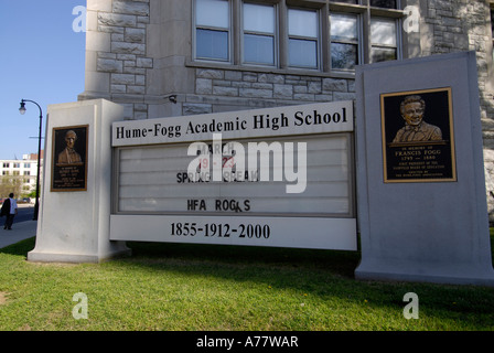 Hume Fogg Academic High School Nashville s première école publique Banque D'Images