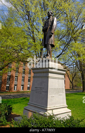 Statue de Cornelius Vanderbilt à l'Université Vanderbilt Nashville Tennessee TN Banque D'Images