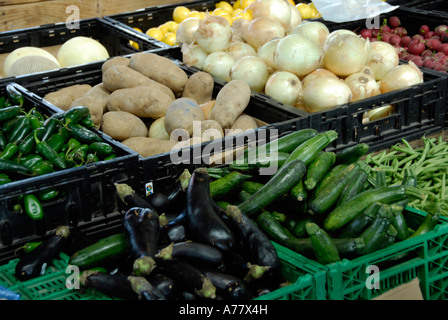 Marché fermier de l'État, les agriculteurs le centre-ville de Nashville, Tennessee TN Tenn. US USA Etats-Unis d'Amérique American Music City Banque D'Images