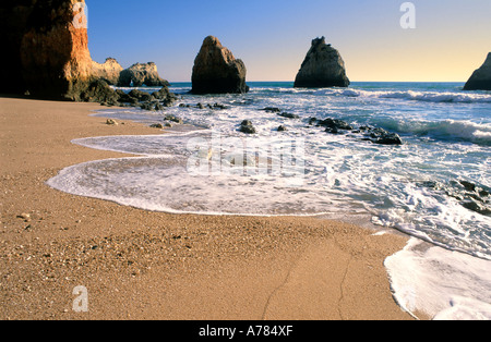 Plage Prainha, Portimao, Algarve, Portugal Banque D'Images