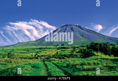 La montagne Pico Pico Açores Portugal Europe Banque D'Images