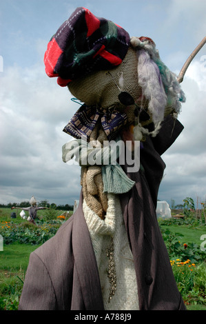 Scarecrow sur Somerset farm UK Banque D'Images