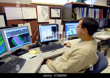 La station de radar Doppler Ruskin Floride Banque D'Images