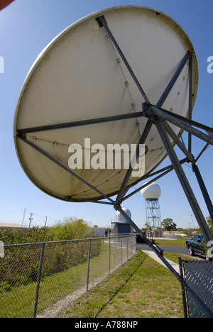 La station de radar Doppler Ruskin Floride Banque D'Images