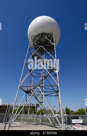 La station de radar Doppler Ruskin Floride Banque D'Images