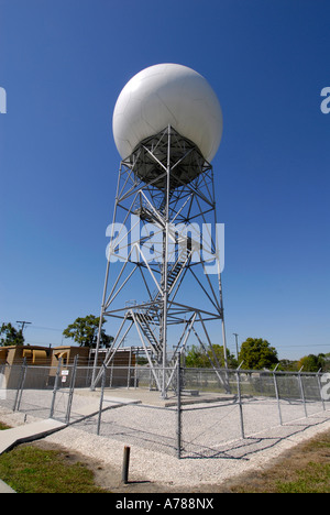 La station de radar Doppler Ruskin Floride Banque D'Images