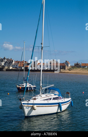 ELIE Le port dh Yachts FIFE ancrée dans bay village east resort en bord de neuk écossais Banque D'Images