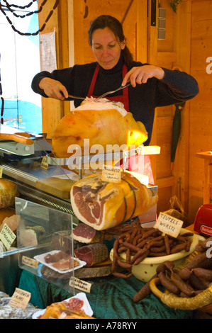 Marché Bio à la place Freyung UE Vienne Autriche centrale Banque D'Images