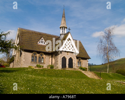 L'École du Village à Ilam dans le Peak District, Derbyshire, Royaume-Uni Banque D'Images