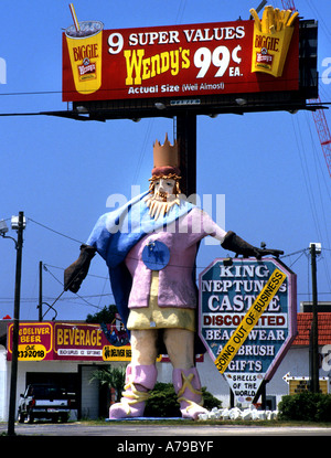 Wend Floride s Wendys Restauration rapide Inscription United States Banque D'Images