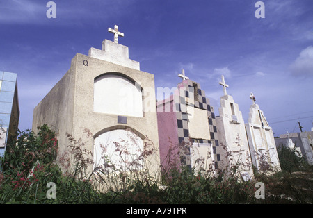 Mausolée du cimetière à Curacao Netherland Antilles Banque D'Images