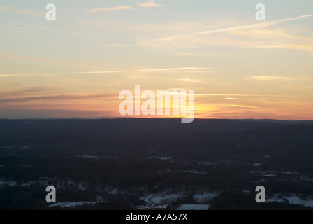 Mount Tom State Reservation. Metacomet Monadnock M M Trail. Situé dans la région de Holyoke Massachusetts USA Banque D'Images