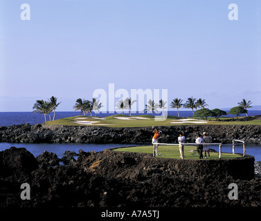 Mauna Lani Golf Hawaii Island USA Banque D'Images